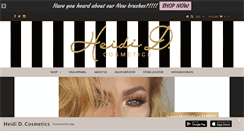 Desktop Screenshot of heididcosmetics.com