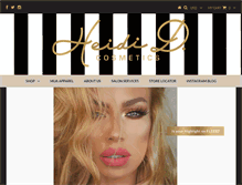 Tablet Screenshot of heididcosmetics.com